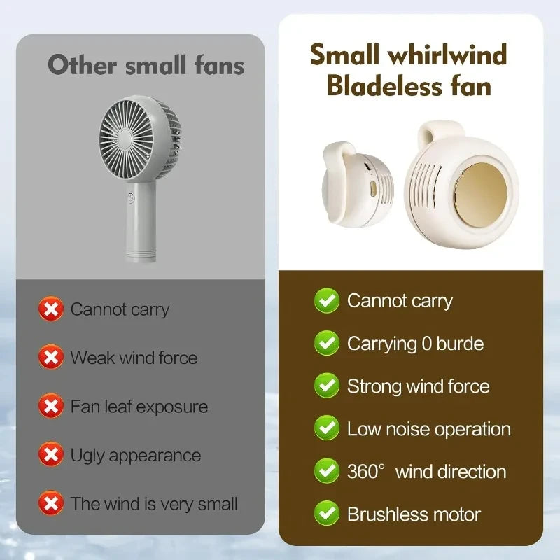 Portable Waist Clip Bladeless Fan