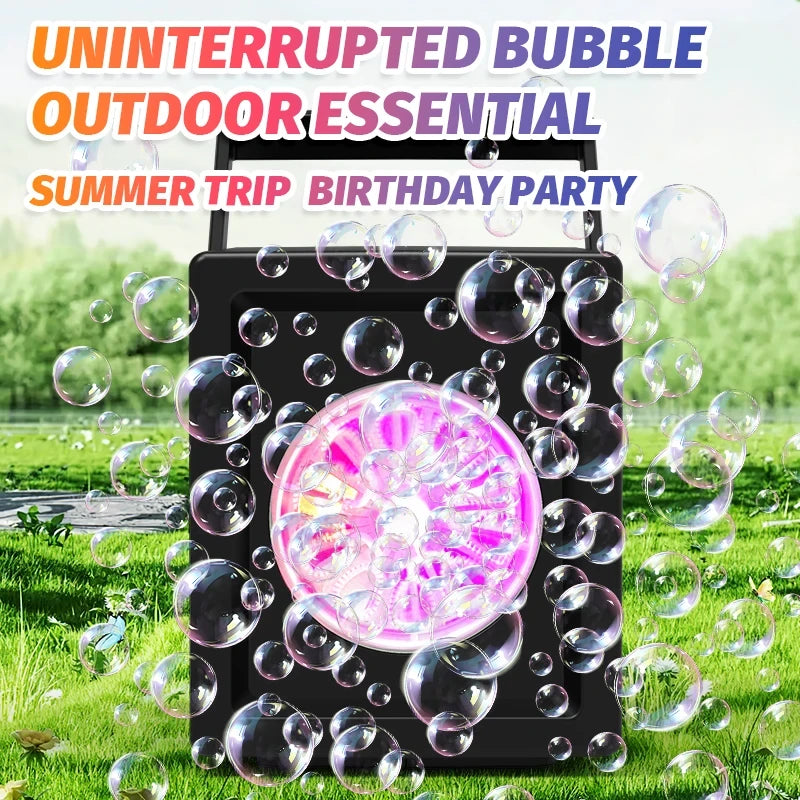 Automatic Ten Hole Handheld Bubble Machine