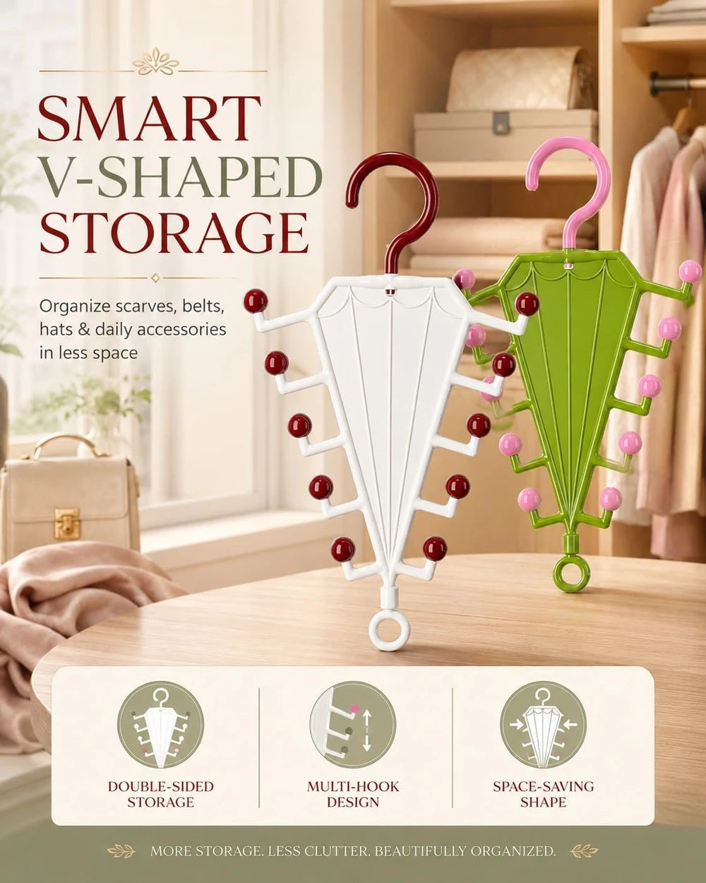 Rotatable Vertical Closet Organizer