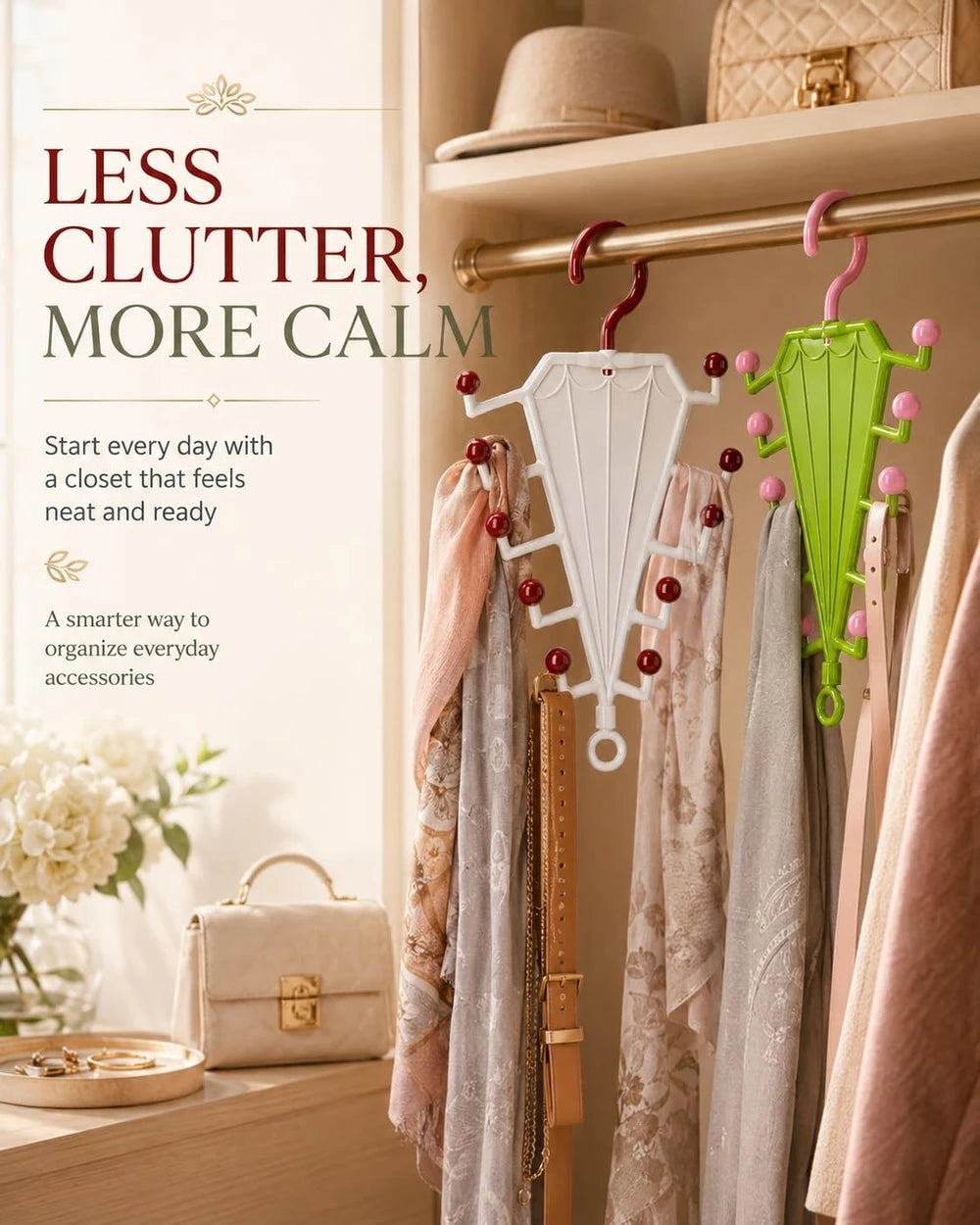 Rotatable Vertical Closet Organizer